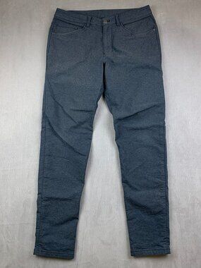 Lululemon Mens 32 Blue Chino ABC Pant Slim Tech Canvas Tapered M5609S 32x32